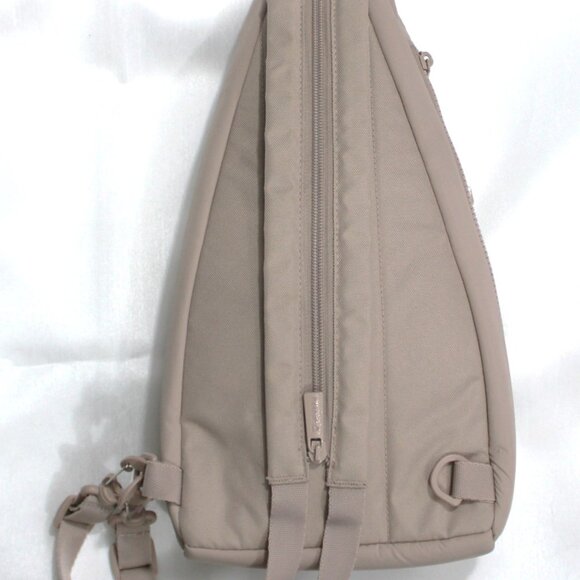 NWOT Reebok Taupe Sling Backpack Crossbody Travel Bag - Picture 5 of 6